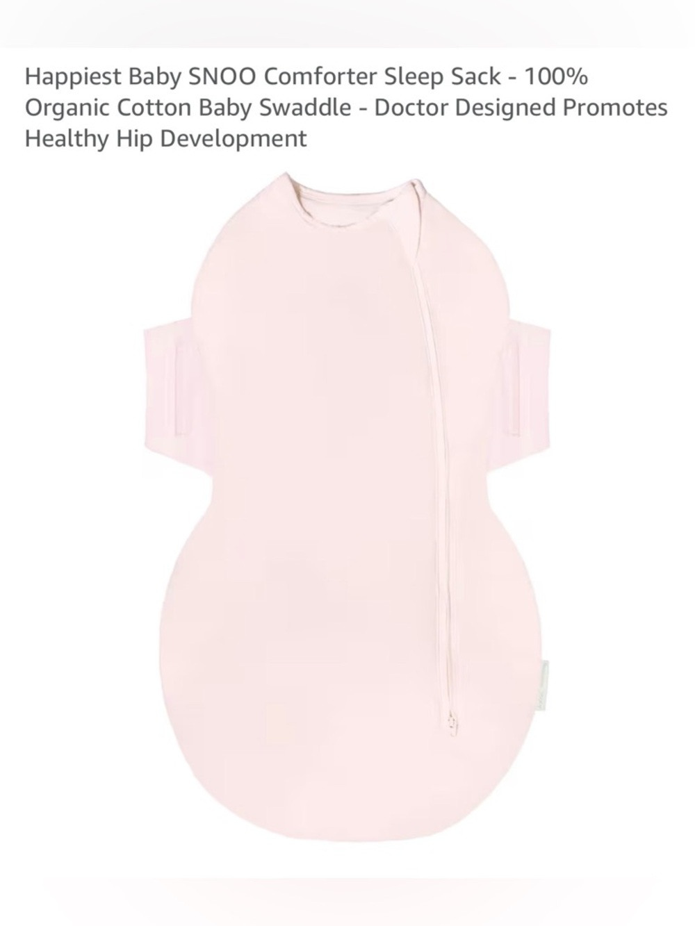 🐥 Happiest Baby SNOO Sleep Sack - 100% Organic Cotton Baby Swaddle Blanket